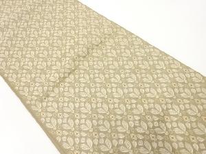 アンティーク　草花模様織出し袋帯（材料）